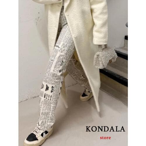 Женские прямые джинсы KONDALA China At AliExpress