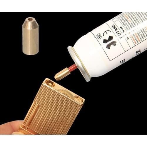 Brass Copper Gas Nozzle Adapter For S.T Memorial Dupont L2/Gatsby Reusable Gas Connector Refill Butane Lighter Gas Adapters Part
