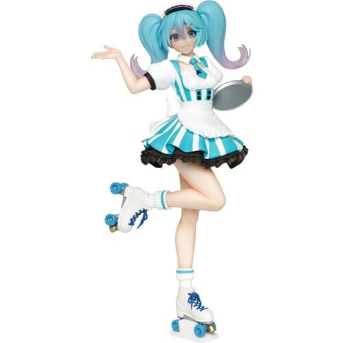 Vocaloid Hatsune Maid Outfit Cartoon Anime Figure Collectible Model Toys Anime Toy Gift PVC Model Cartoon Toy Desktop Decoration