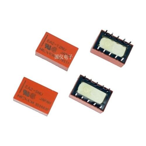 10PCS/LOT New Origina relay EA2-5NU 5VDC EA2-12NU 12VDC EA2-24NU 24VDC EA2 5NU EA2 12NU 5V 12V 24V 10PIN 1A