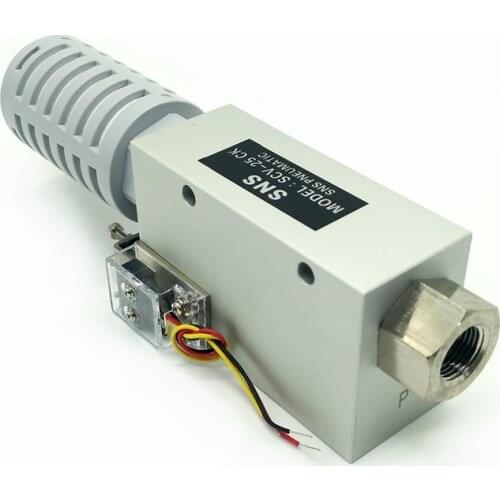 SCV-25CK 3/8'' Vacuum Ejector With Micro Switch Vacuum Generator Valve Pneumatic Parts Vacuum Generator