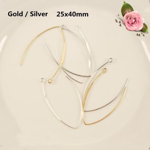 100pcs Bohemian style Simple V-Shaped Ear Hook For Women Handmade Earring Pendientes Fashion Diy Earrings Jewelry Making Finding