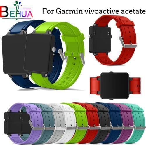 For Garmin vivoactive acetate watch band Silicone band Replacement New sport smart watch wristband watch strap for Garmin straps