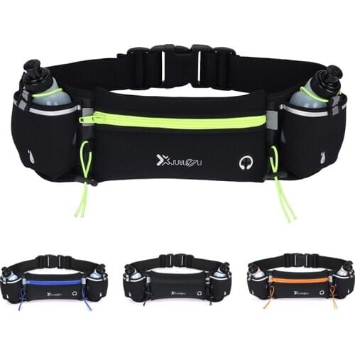 Marathon Dual Pocket Running Bag Trail Running Waist Belt For Phone Unisex Sports Fanny Pack Fitness Waist Pack Water Bottle