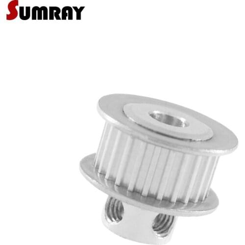 SUMRAY MXL 26T Timing Pulley 5/6/6.35/8mm Inner Bore Gear Pulley 7mm Belt Width Motor Belt Pulley for 6mm Timing Belt 2PCS