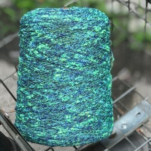 500g/lot Fashion yarn Blue-green section dyeing knot yarn All season clothing wild wiring string bag braided wire
