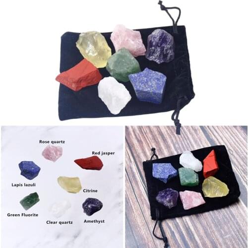 7Pcs Crystal Stones Large Heal Stone Tumbling Polishing Rock Gemstones