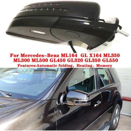 Car Outside Rearview Mirror Assembly 1668100164 1668100264 For Mercedes ML W164 X164 GL ML350 ML300 ML500 GL450 GL320 GL350