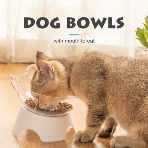 Pet Dog Cats Feeding Bowl Humanized Detachable Tilted Feeder Pet Raised Bowl Food Water Feeding Bowl With Elevated Stand
