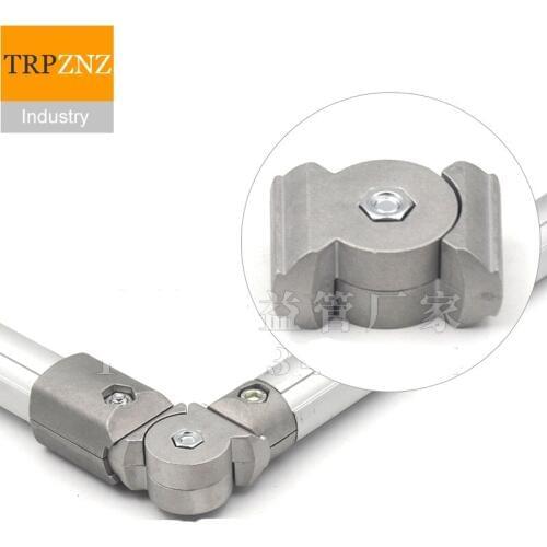 DYE28-10,180 degree Angled fixed connector assembly ,Aluminum lean tube pipe bar,assembly linegeneral frame accessories