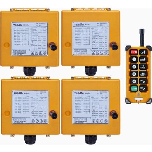 F23-BB(S) Industrial Universal Radio Wireless Remote Control For Overhead Bridge Crane Control 1 Transmitter 4 Receivers