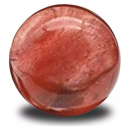MOKAGY 120mm-130mm Natural Red Smelting Quartz Stone Sphere Large Crystal Ball 1pc
