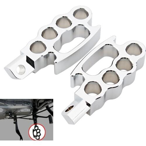 Motorcycle Front Knuckle Footpeg Footrest Biker Male Mount Foot Peg Fit For Harley XL Softail Cafe Racer Chopper Scrambler