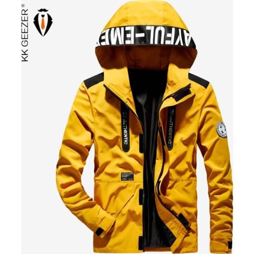 Men Jackets Spring Autumn Business CasualJacket Bomber Male Windbreaker Breathable Street Fashion Waterproof Outwear Hooded Coat