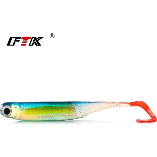 Soft Baits 5/pcs 75mm Fishing Lure Shad Silicone Bait Odor Attractant Artificial Bait T-tail Wobbler Swimbait Soft Lure Wobblers