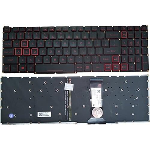New US keyboard with Backlit For Acer Nitro 5 AN515-54 AN515-43 AN517-51 AN715-51