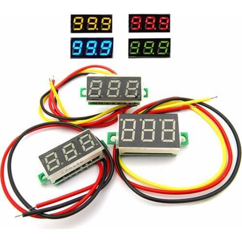 NEW 1PC electricity tools Digital voltmeter 0.36" 3 bits 3DC high precision durable connecting electronic equipment accessories