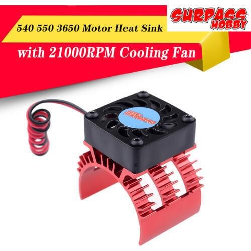 RC Cooling Fan Electric Car Brushless Motor Heatsink Cover for 1:10 HSP RC Car 550 540 3650 Size Motor RC Parts Red/Orange/Blue