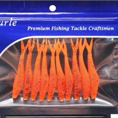 10PCS Realistic Nymph Scud Fly For Trout Fishing Artificial Insect Bait Lure Simulated Scud Worm Fishing Lure