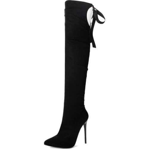 Big Size9 10 11 12 thigh high boots knee high boots over the knee boots women ladies boots shoes woman winter boots women