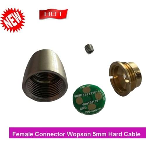 Drain Sewer Pipe Camera Cable Connector Female Replacement Repaire Spare Parts Accessory For Wopson 5mm Hard Cable