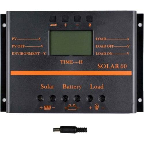 Lcd Display Current Solar Controller Solar Panel Battery Charging Regulator Photovoltaic Power Generation