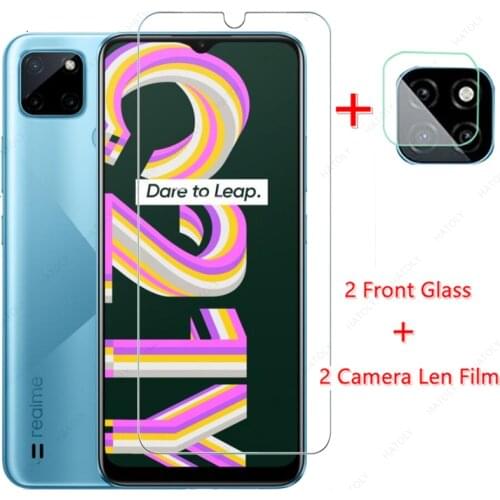 For Realme C21Y Glass for Realme C21Y Tempered Glass Screen Protector Camera Len Film for Realme C21 C25 C11 2021 Narzo 30 GT 5G