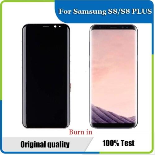 Super Amoled Display SAMSUNG Galaxy S8 LCD S8 G950F G950FD LCD Touch Screen Digitizer Assembly Repair parts
