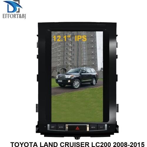 Vertical screen Tesla Android 9.0 Car GPS navigation for TOYOTA LAND CRUISER LC200 2008-2015 high level car Multimedia player