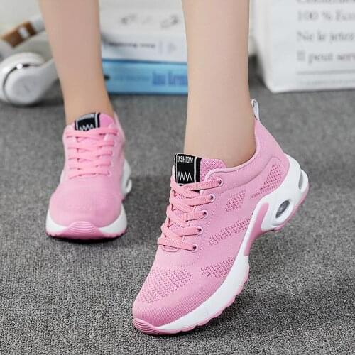 Plus Size Summer Outdoor Woman Sneakers Ladies Sports Shoes Pink Running Shoes for Women Footwear for Sport Chausure Femme A-511