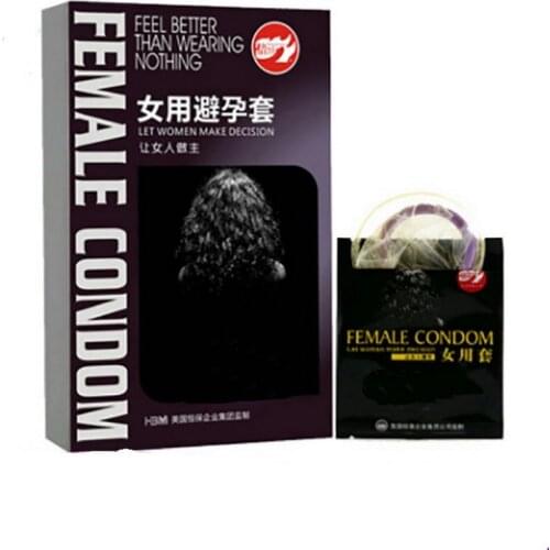 2pcs/pack Female Condom Natural Latex Condoms For Women Safe Adult Preservativo Camisinha Condones
