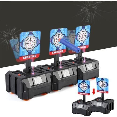 1 pcs DIY High Precision Scoring Auto Reset Electric Target For Nerf Gun Bullet Accessories Toys Outdoor Fun Sport Kids Children