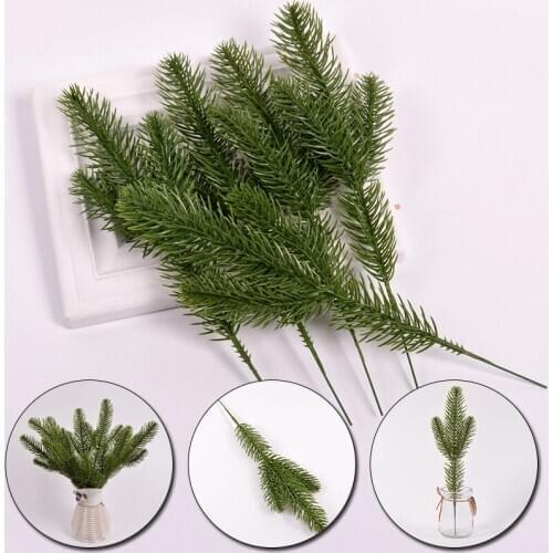 1pcs Artificial Pine Needles Simulation Plant Flower Arranging Accessories For Party Christmas Trees Decorative Flores greenery