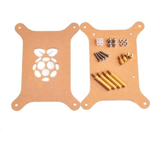 1-layer Transparent Acrylic Case Clear Shell Enclosure with Logo for Raspberry Pi 3 Raspberry Pi B plus DIY