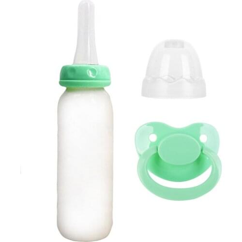 2PCS DDLG adult bebe bottle abdl and adult pacifier abdl bottle silicone baby bottle Daddy Girl dummy holder feeding bottle240ML