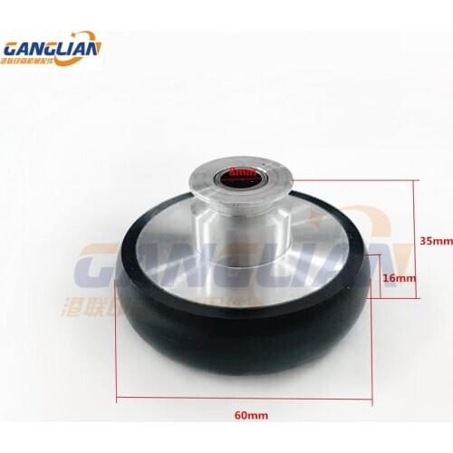 2 Pieces KBA Rubber Wheel 60X8X16X35mm Printing Machine Spare Parts