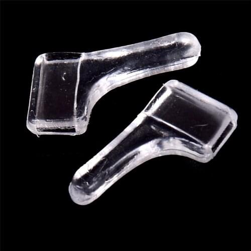 200pcs Comfortable Soft Eyewear Transparent Anti Slip Eyes Glasses Accessories Silicone Ear Hook Temple Tip Holder