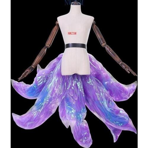 2019 Game LOL KDA Ahri Cosplay Costume Sexy Fox lol Ahri Nine Tailed One Tail K/DA Ahri Tail Wig in Stock Cosplay Free