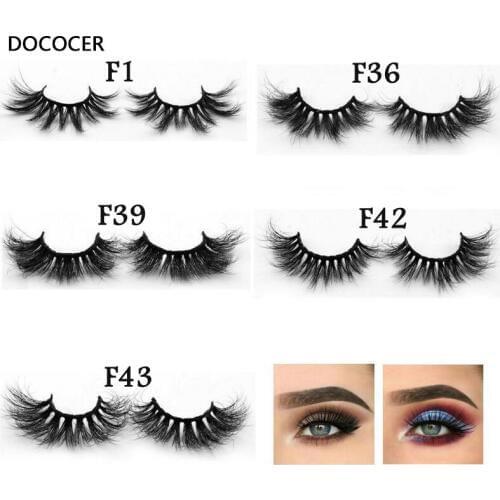 3D mink eyelashes handmade full strip false eyelashes thick and delicate eyelashes fluffy cross with invisible eyelashes F serie