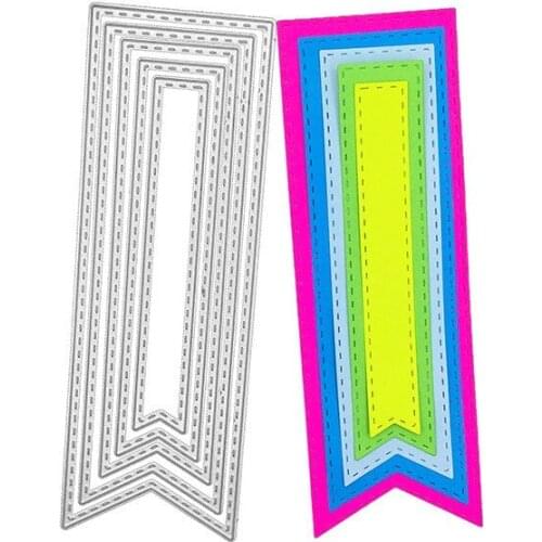 5pcs Irregular Prism Metal Cut Dies Stencils for Scrapbooking Stamp/Photo Album Decorative Embossing DIY Paper Cards