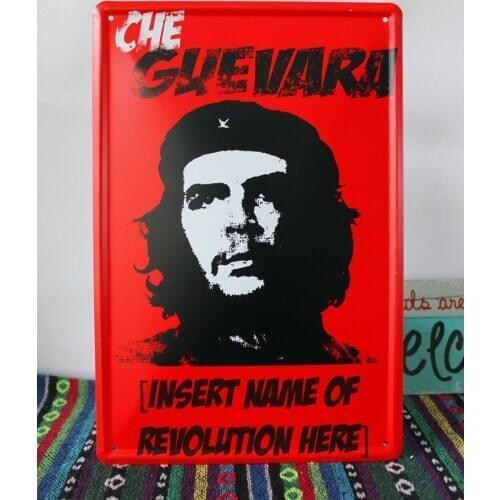 50pcs/lot Metal Sign shabby chic Vintage Guevara painting Garage tin poster art wall Decor House Cafe bar Metal painting A-56 20