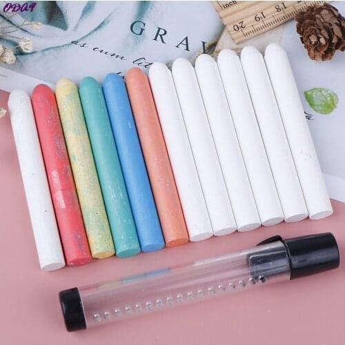 6pcs/lot Color White Dustless Chalk Pens For Blackboard Kitchen Mark Pen Water Soluble Chalk