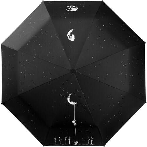 Men Automatic Umbrella Windproof Light Folding Large Umbrella Anti Ultraviolet Parasolka Damska Household Merchandises EF50UB