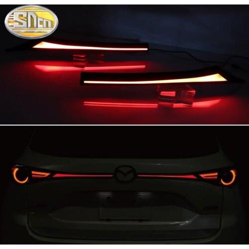 Car LED Rear Fog Lamp Brake Dynamic Turn Signal Reflector Rear Bumper Trunk Tail Light For Mazda CX-5 CX5 2017 2018 2019 2020