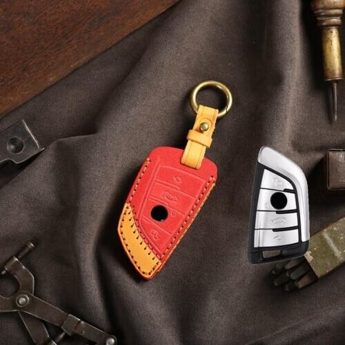 Car Suede Leathehr Key Case Cover For BMW F15 F16 F48 E53 E70 E39 F10 F30 G30 G38 525 540 740 1 2 5 7 Series 218X1 X3 X4 X5 X6