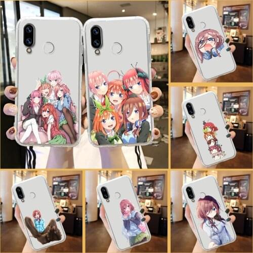 Nakano miku Anime Phone Case For Huawei Honor 6 7 8 9 10 10i 20 A C X Lite Pro Play transparent 3D waterproof tpu hoesjes art