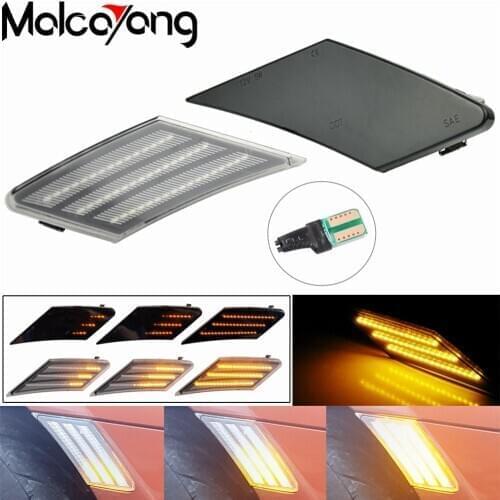 2 pieces Dynamic Led Turn Signal Light Front Bumper Side Marker Lights For Subaru BRZ 2013-2019 For Scion FR-S For Toyota FT86