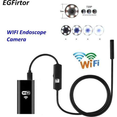8MM Lens WIFI Endoscope Camera Mini Waterproof Soft Cable USB Endoscope Security Camera Android Endoscope For Phone Notebook