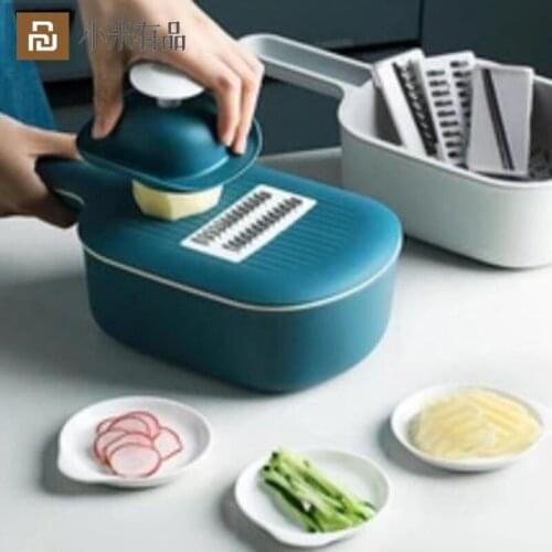 Youpin Multi-functional Manual Fruit Vegetable Cutter Bowl Kitchen Slicer Grater With Drain Basket Slicer for Food Smart Home