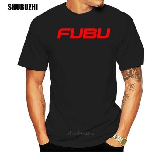 Fubu Logo Printed Graphic Men Casual Short Sleeves Cotton T Shirts Black Size S-4XL fashion t-shirt men cotton brand teeshirt